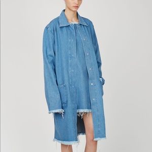 MARQUES ALMEIDA Long Denim Jacket Work Chore Coat